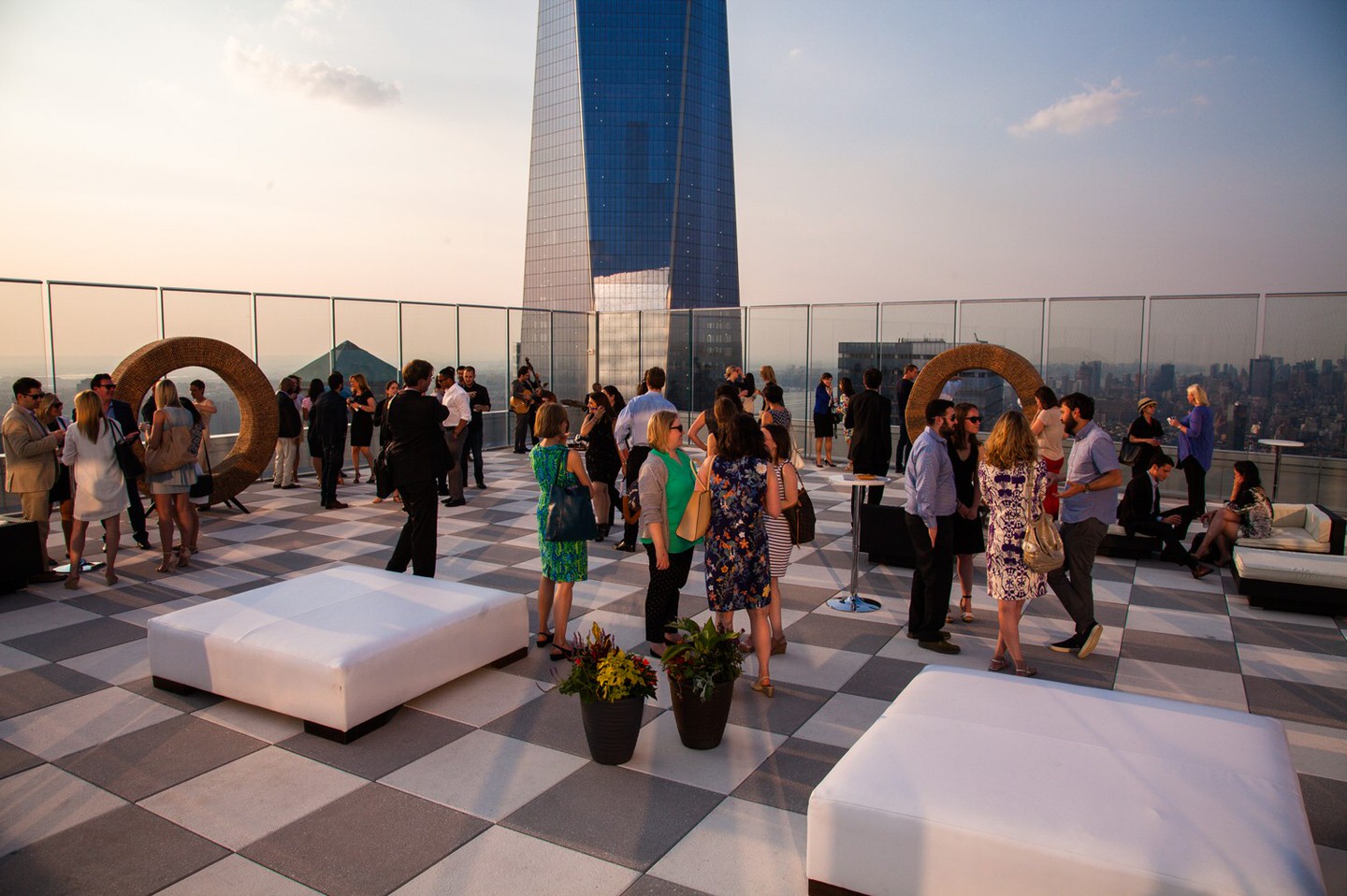 A cocktail reception at 4 World Trade Center