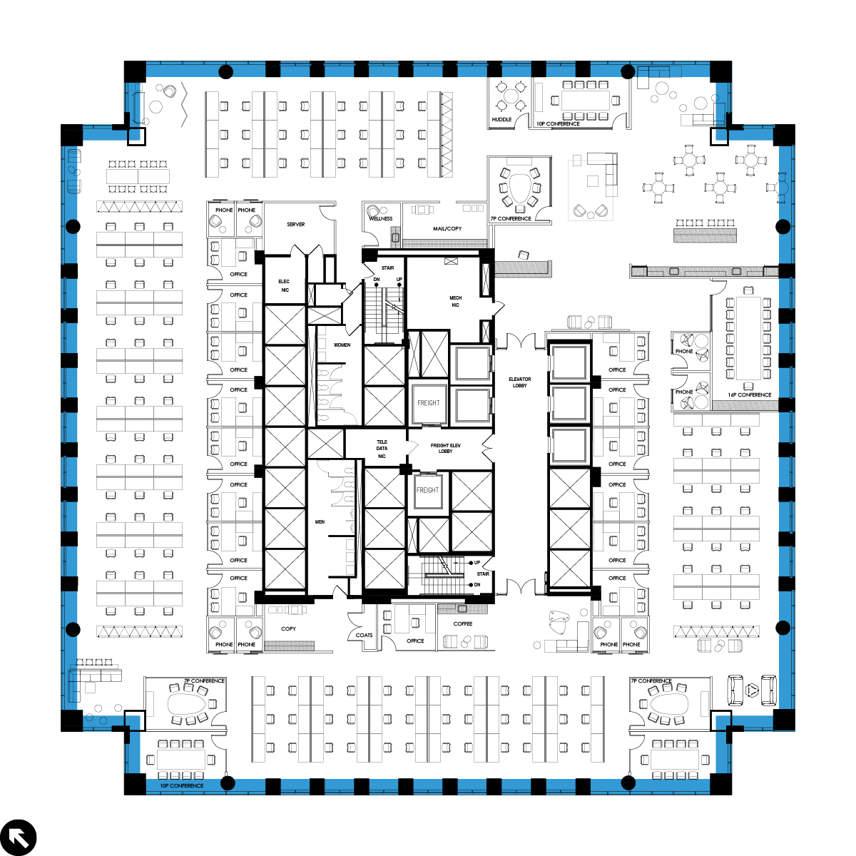Proposed Open Layout Floorplan
