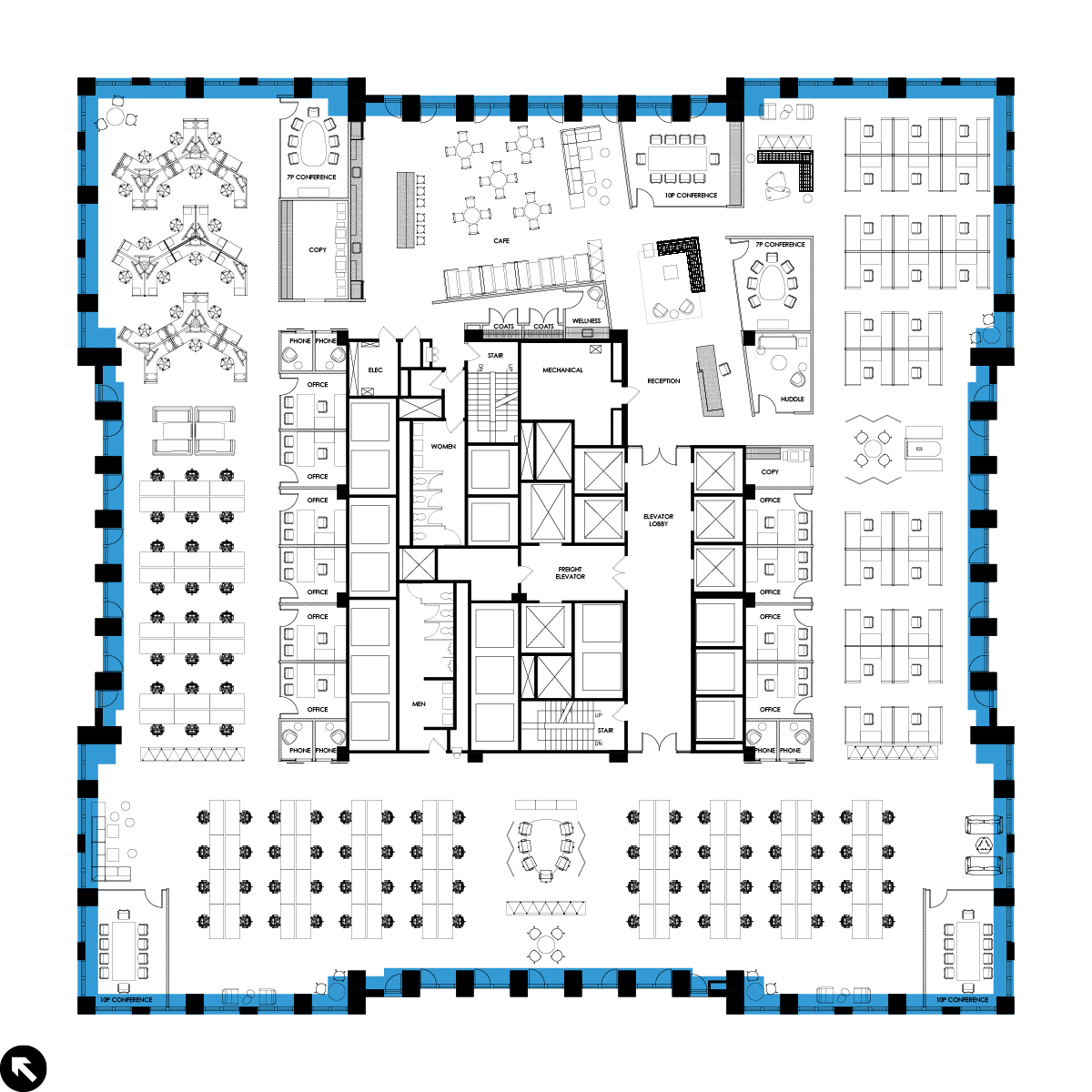 Proposed Open Layout Floorplan
